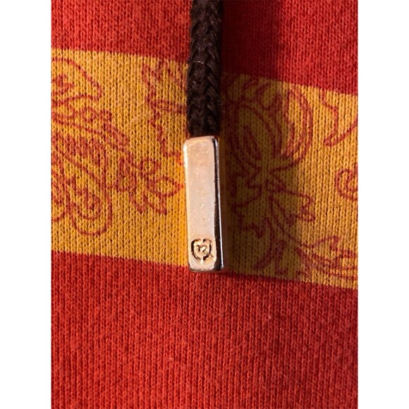 Rocawear 3XL Mens Striped Zip Hoodie Jacket Yellow Orange 100% Cotton Y2K Roca - Picture 8 of 9